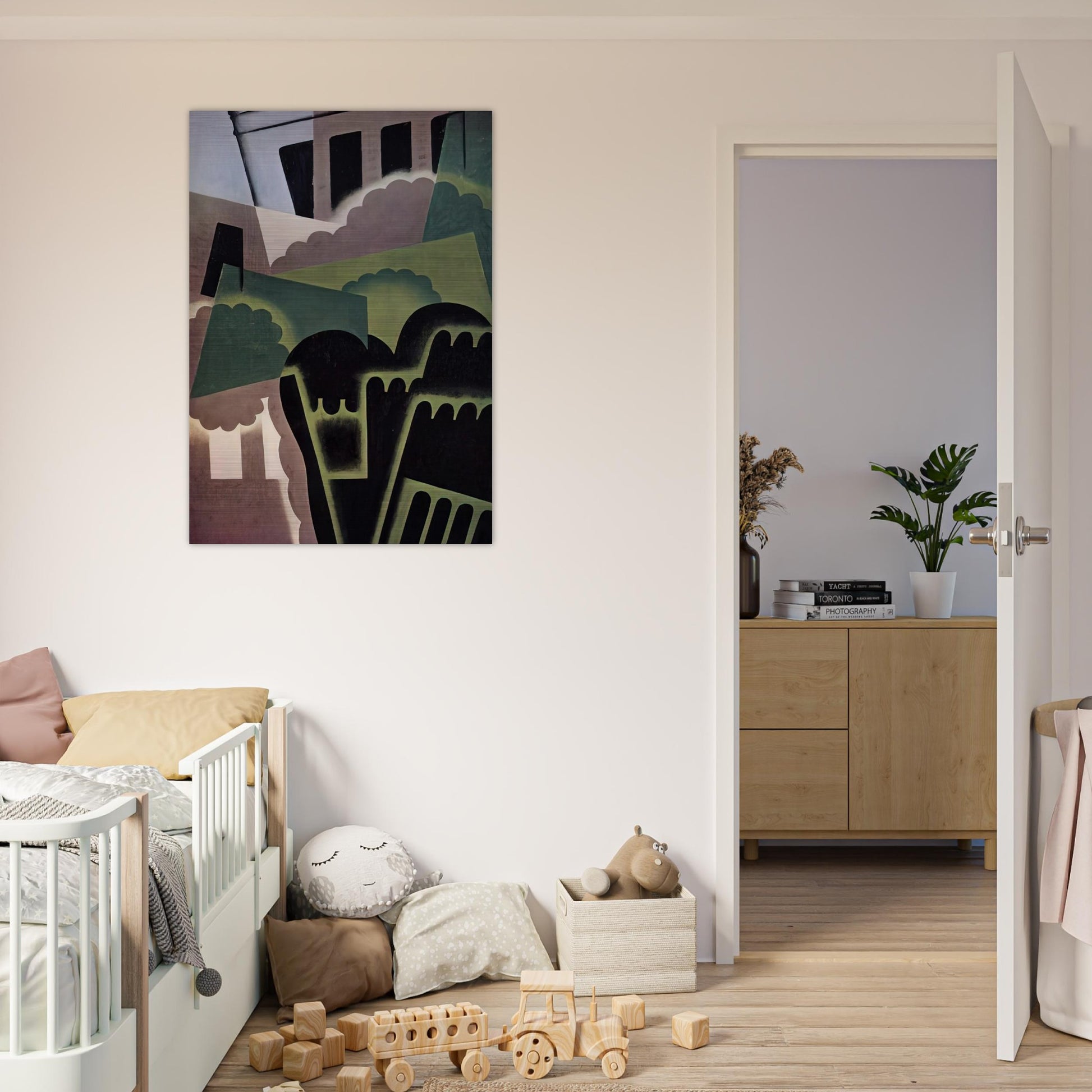 LANDSCAPE - Juan Gris Brushed Aluminum Print - 70x100 cm / 28x40 inches | Juan Gris Aluminum Print | Juan Gris Prints