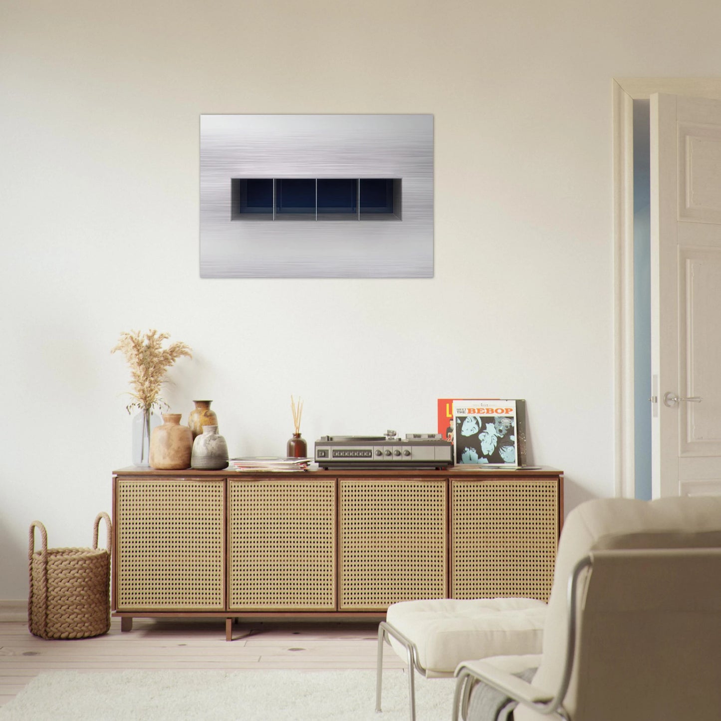 Untitled Menziken - 1988 - Donald Judd Brushed Aluminum Print - 70x100 cm / 28x40 inches | Donald Judd Aluminum Print | Donald Judd Prints