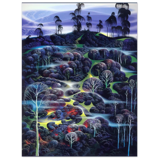 Eyvind Earle - Solemn Solitude  75x100 cm / 30x40inches Fine Art Poster
