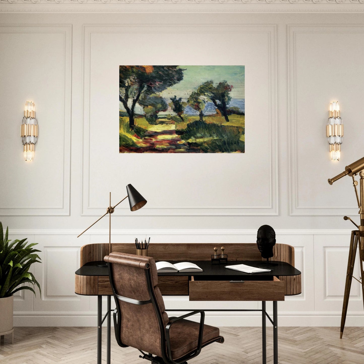 OLIVE TREES 1898 - Henri Matisse Brushed Aluminum Print - 70x100 cm / 28x40 inches | Henri Matisse Aluminum Print | Henri Matisse Prints