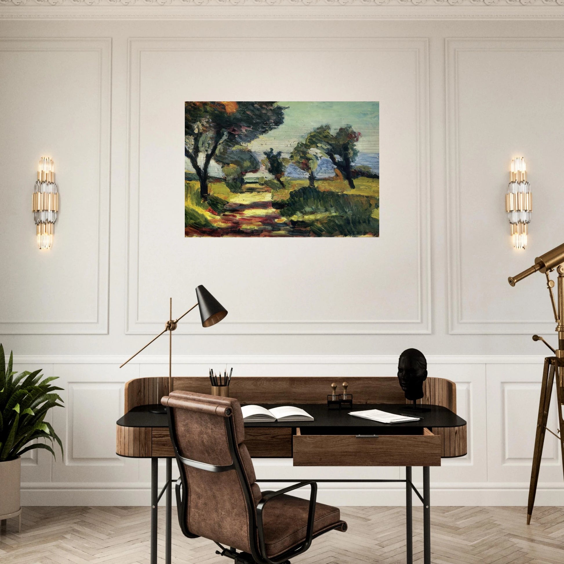 OLIVE TREES 1898 - Henri Matisse Brushed Aluminum Print - 70x100 cm / 28x40 inches | Henri Matisse Aluminum Print | Henri Matisse Prints