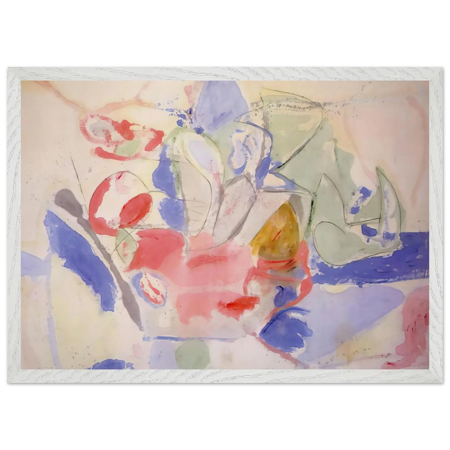 Helen Frankenthaler - Mountains and Sea - 1952 Wall art - A1 (59.4 x 84.1  cm) - Fine Art Poster - -