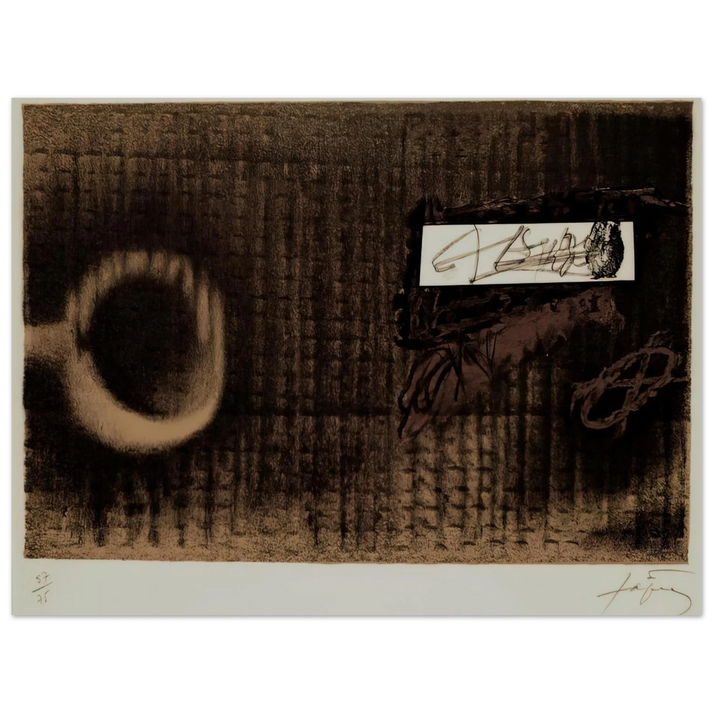 Antoni Tapies - ETIQUETTE 1979  75x100 cm / 30x40inches Fine Art Poster