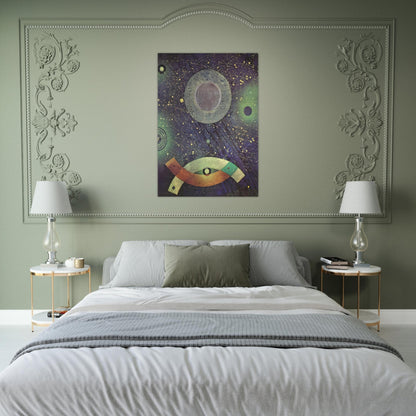 La Dernière Forêt - Max Ernst Brushed Aluminum Print - 70x100 cm / 28x40 inches | Max Ernst Aluminum Print | Max Ernst Prints