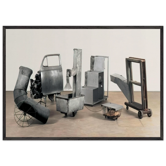 ORACLE 1965 - Robert Rauschenberg 70x100 cm / 28x40 inches Framed Art Print – Black Wooden Frame