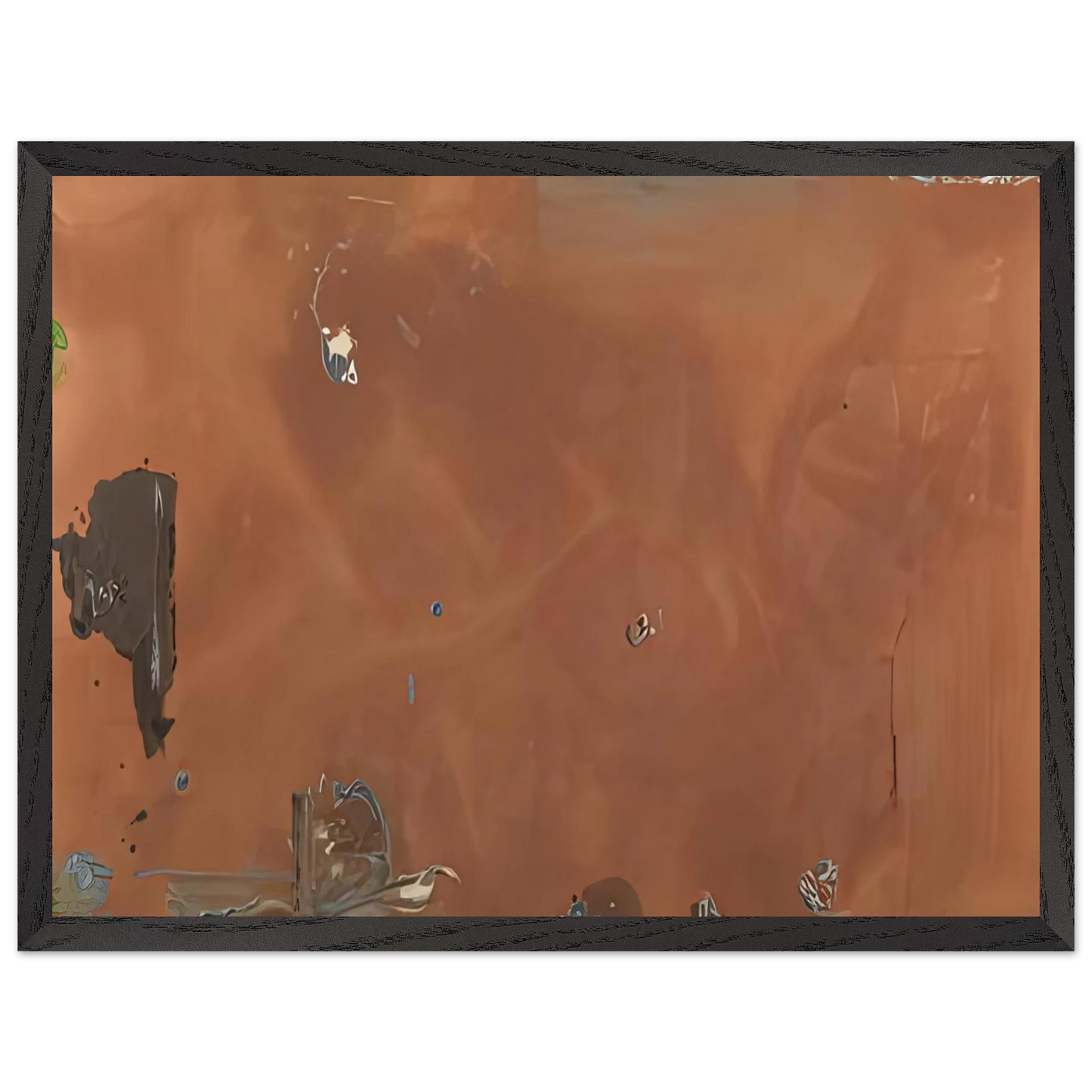 Helen Frankenthaler - Into October, 1983- Wall Art - 60x80 cm / 24x32 inches - Premium Wooden Framed Poster With Fine Art Paper-canvas - White frame