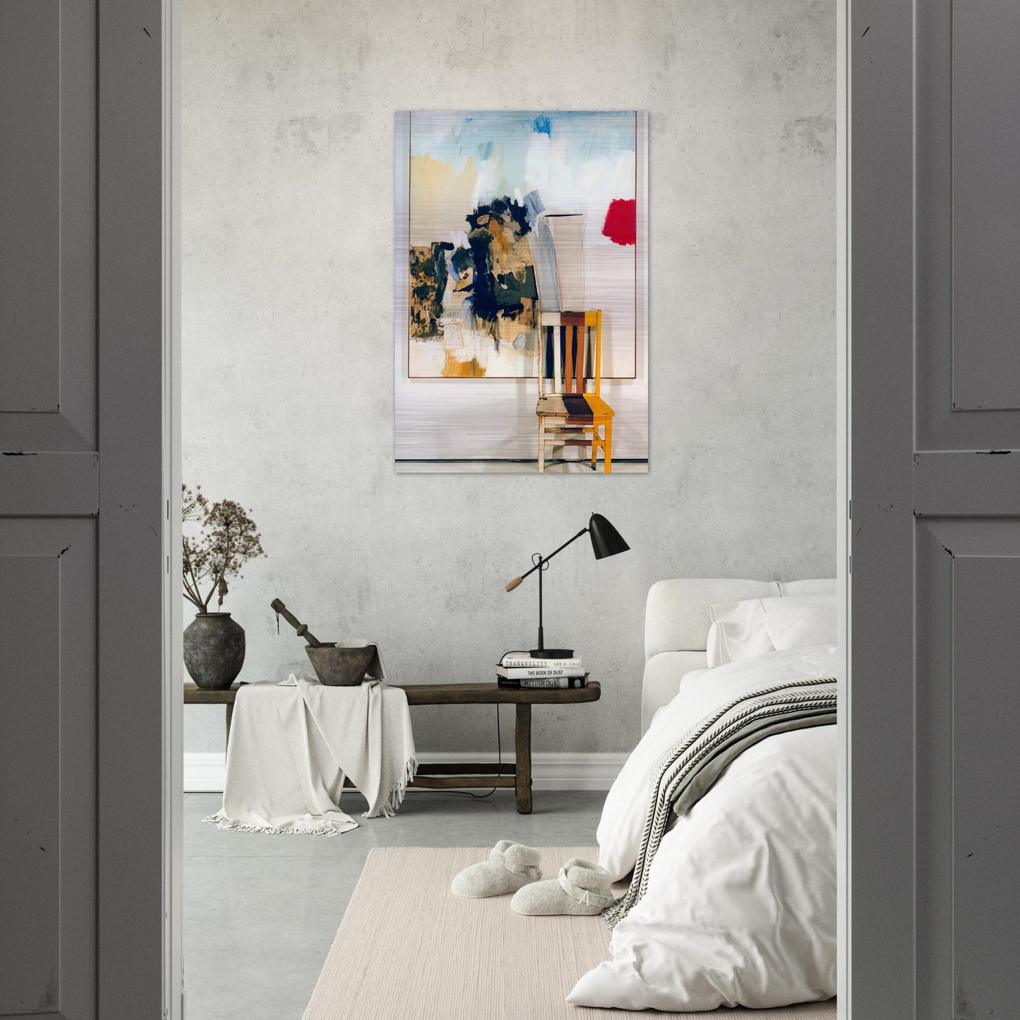 PILGRIM 1960 - Robert Rauschenberg Brushed Aluminum Print - 70x100 cm / 28x40 inches | Robert Rauschenberg Aluminum Print | Robert Rauschenberg Prints