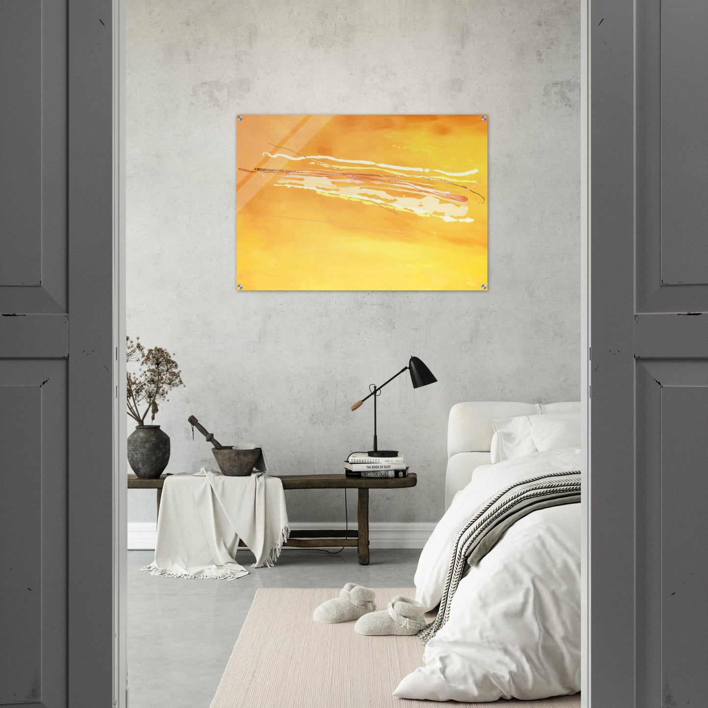 Spirit in the Sky - 1969 - Ronnie Landfield Acrylic Print - 70x100 cm / 28x40″ inches