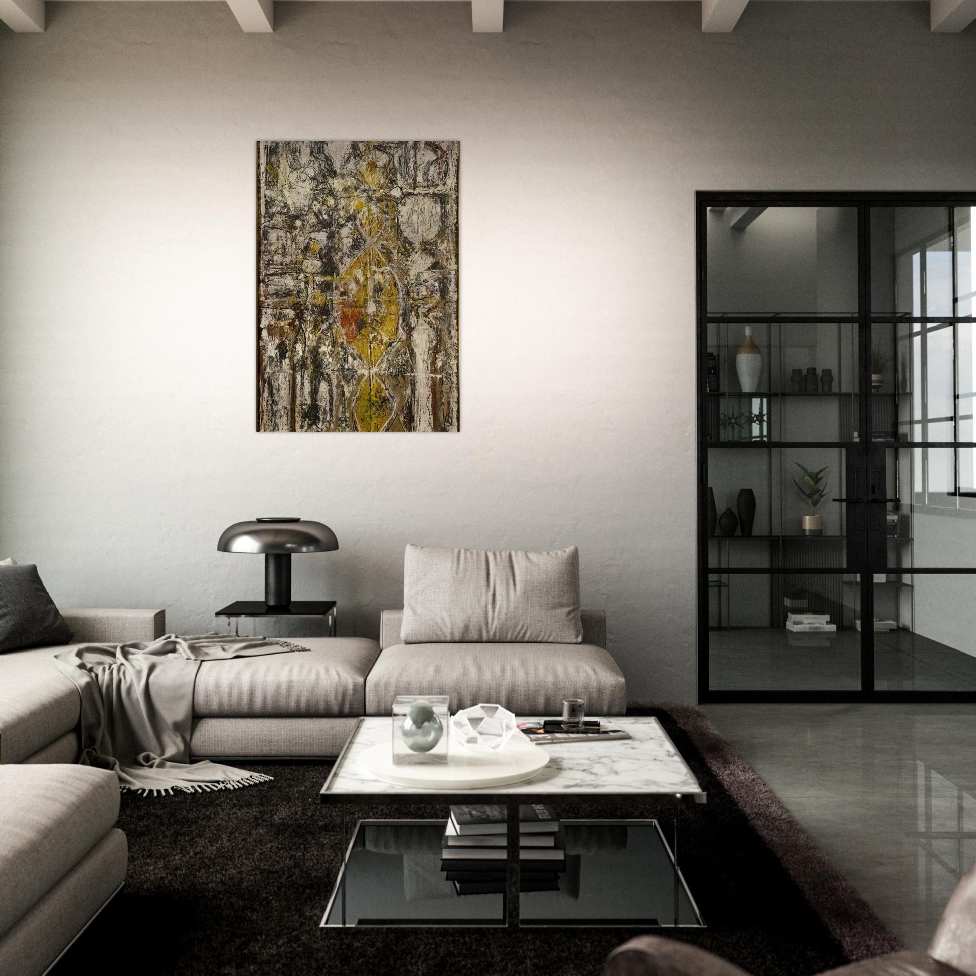 Cascella II - Richard Pousette-Dart Brushed Aluminum Print - 70x100 cm / 28x40 inches | Richard Pousette-Dart Aluminum Print | Richard Pousette-Dart Prints