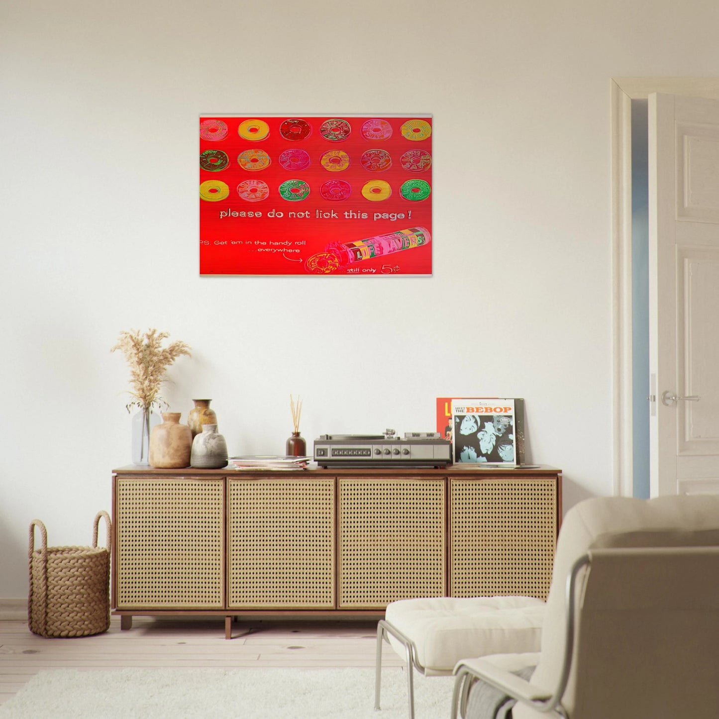 Life Savers - Andy Warhol Brushed Aluminum Print - 70x100 cm / 28x40 inches | Andy Warhol Aluminum Print | Andy Warhol Prints