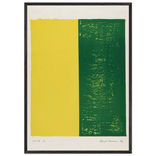 Canto XI - Barnett Newman 70x100 cm / 28x40 inches Framed Art Print – Black Wooden Frame