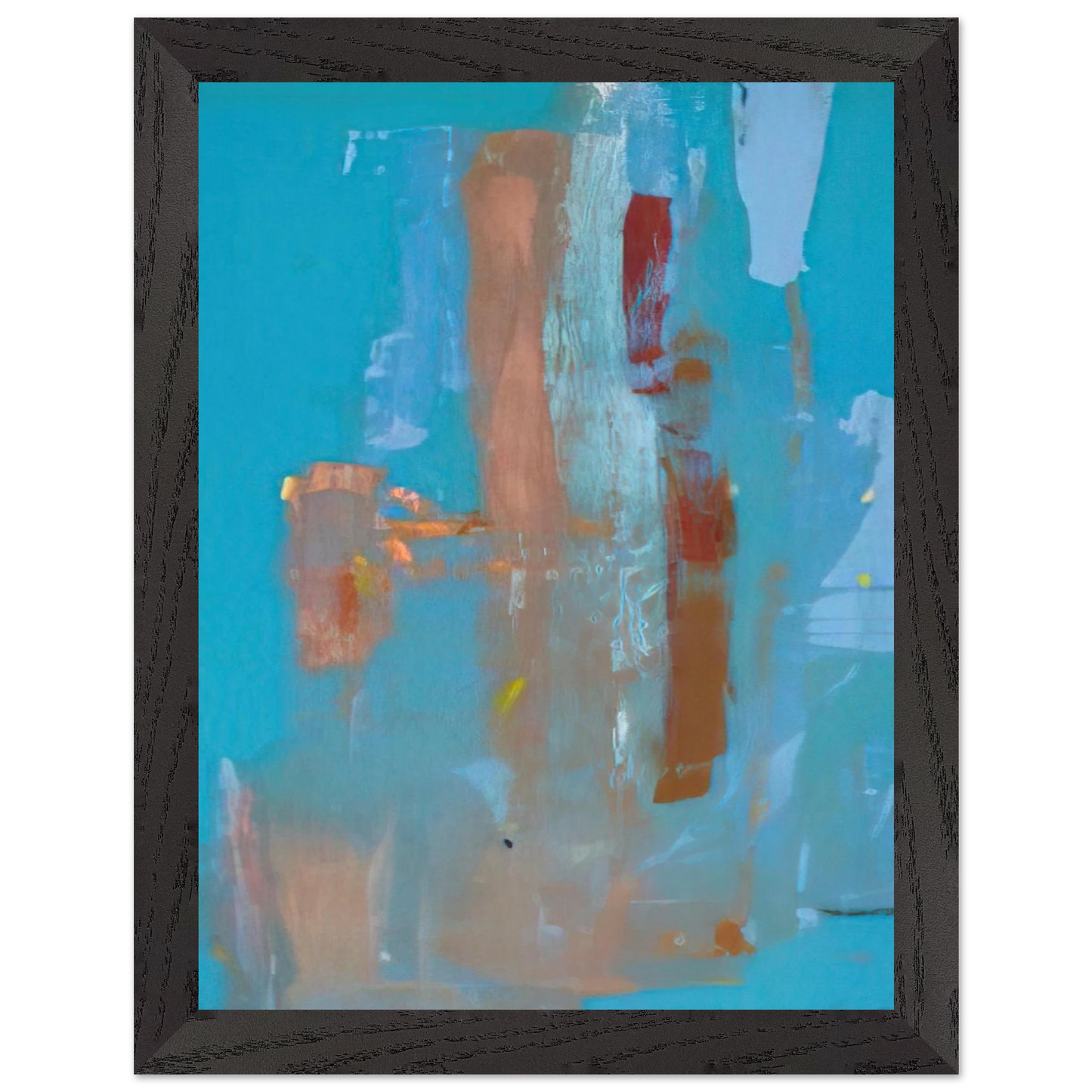 Helen Frankenthaler - In on Blue - 1976 Wall art - 30x30 cm / 12x12 inches - Fine Art Poster-canvas - -