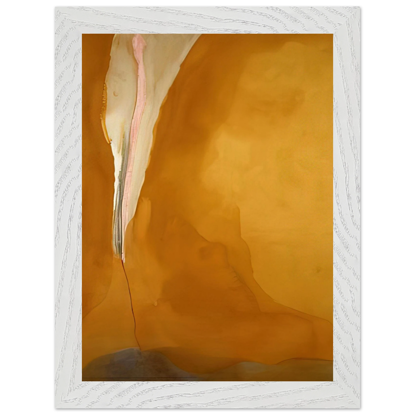 Helen Frankenthaler - Coral Wedge - 1972 Wall art - A1 (59.4 x 84.1  cm) - Premium Wooden Framed Poster With Fine Art Paper-canvas - Black frame