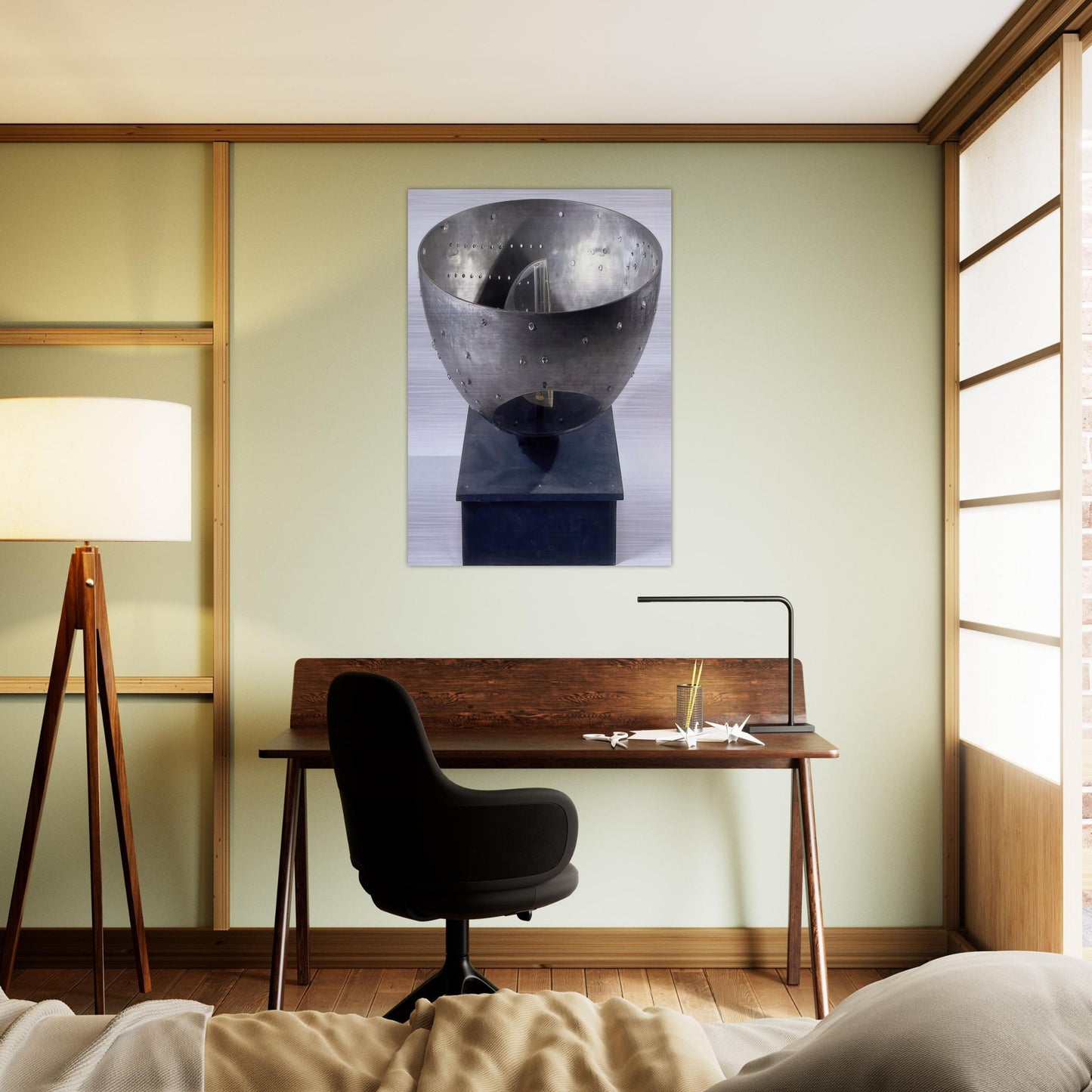Untitled - 1967 - Gyula Kosice Brushed Aluminum Print - 70x100 cm / 28x40 inches | Gyula Kosice Aluminum Print | Gyula Kosice Prints