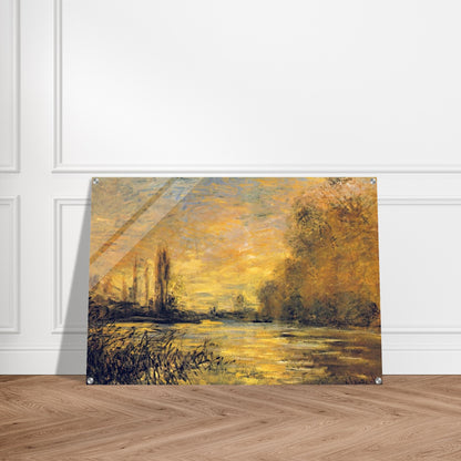 The Small Arm of the Seine at Argenteuil - claude monet Acrylic Print - 70x100 cm / 28x40″ inches