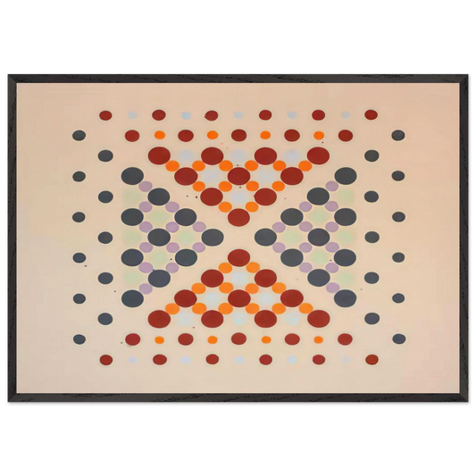 Untitled - 1962 N9 - Thomas Downing 70x100 cm / 28x40 inches Framed Art Print – Black Wooden Frame