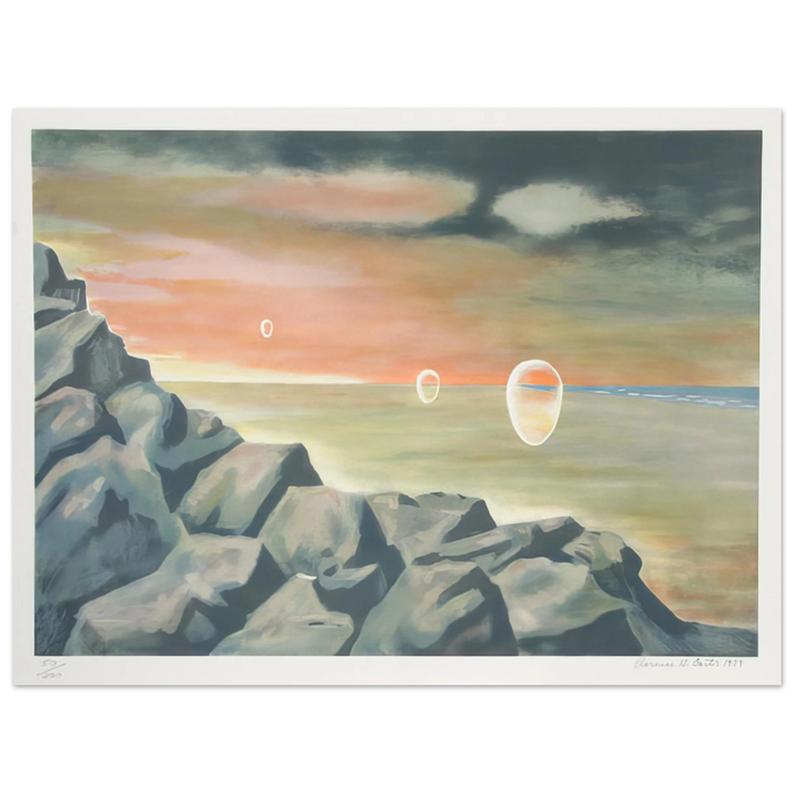Clarence Holbrook Carter - Eschantos 21 - Magic Realism  75x100 cm / 30x40inches Fine Art Poster