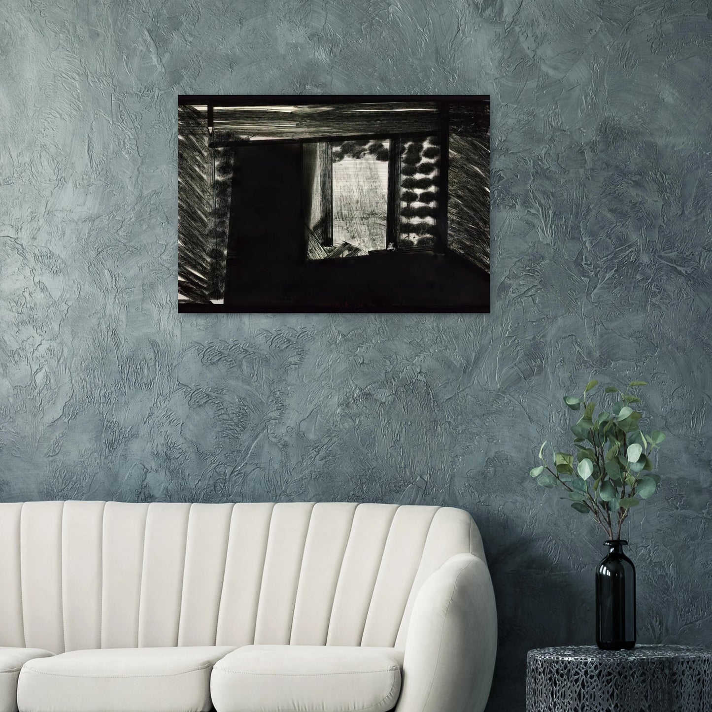 All alone in the Museum of Art - 1979 - Howard Hodgkin Brushed Aluminum Print - 70x100 cm / 28x40 inches | Howard Hodgkin Aluminum Print | Howard Hodgkin Prints