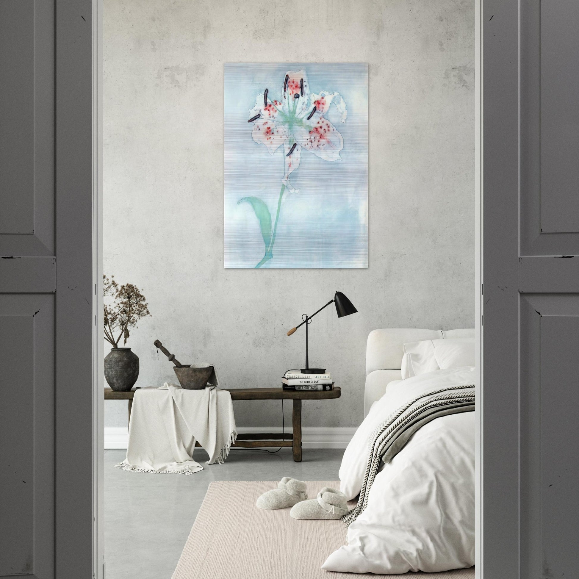 Lily - Piet Mondrian Brushed Aluminum Print - 70x100 cm / 28x40 inches | Piet Mondrian Aluminum Print | Piet Mondrian Prints