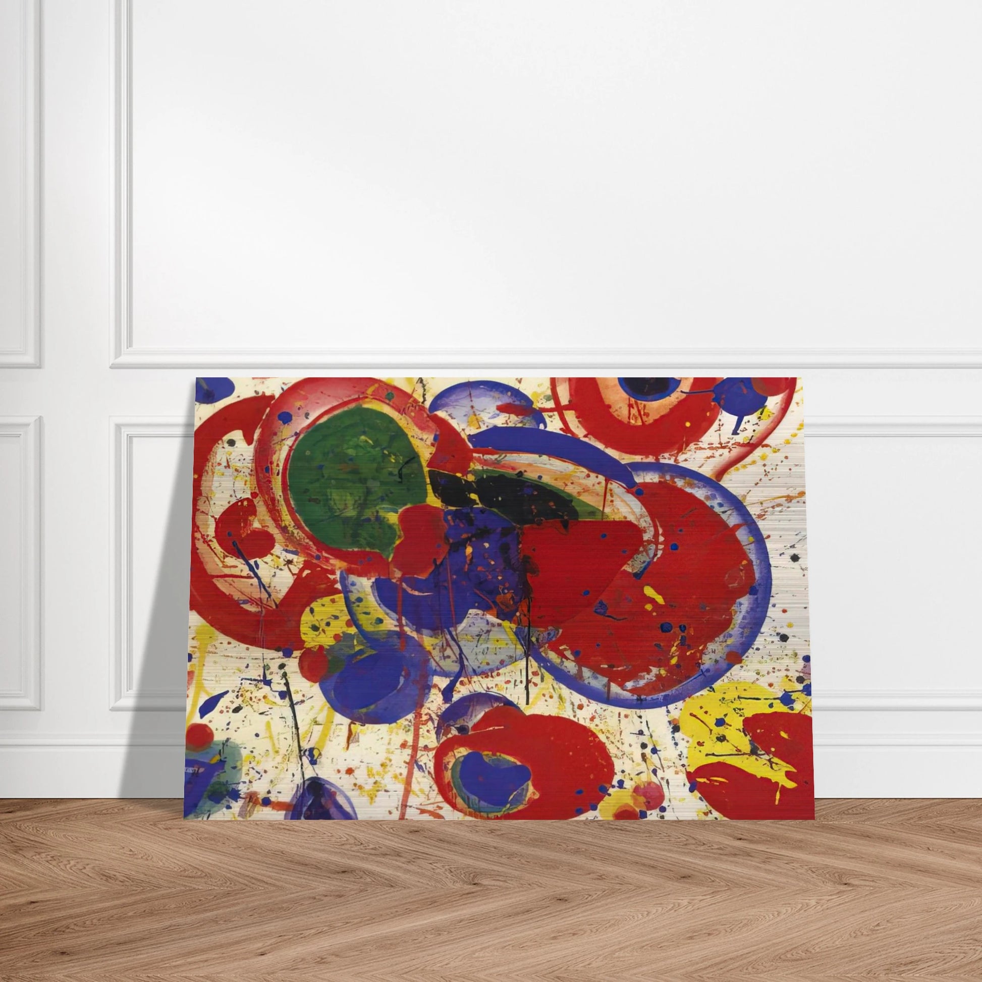 All Red - Sam Francis Brushed Aluminum Print - 70x100 cm / 28x40 inches | Sam Francis Aluminum Print | Sam Francis Prints