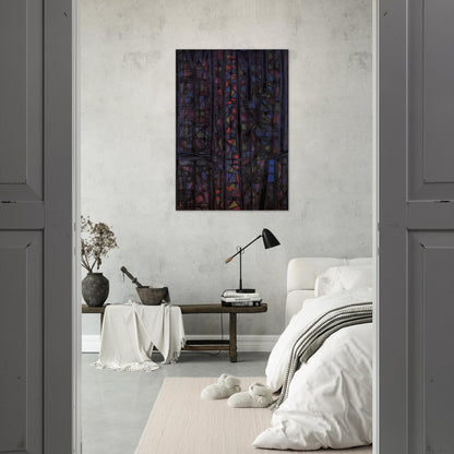 Recueillement nocturne II - 1952 - Alfred Manessier Brushed Aluminum Print - 70x100 cm / 28x40 inches | Alfred Manessier Aluminum Print | Alfred Manessier Prints