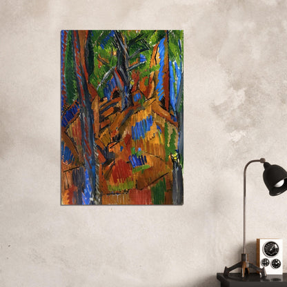 TREES 1913 - Raoul Dufy Brushed Aluminum Print - 70x100 cm / 28x40 inches | Raoul Dufy Aluminum Print | Raoul Dufy Prints