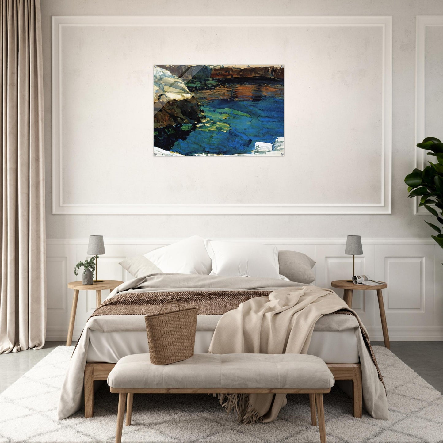The Cove - Childe Hassam Acrylic Print - 70x100 cm / 28x40″ inches