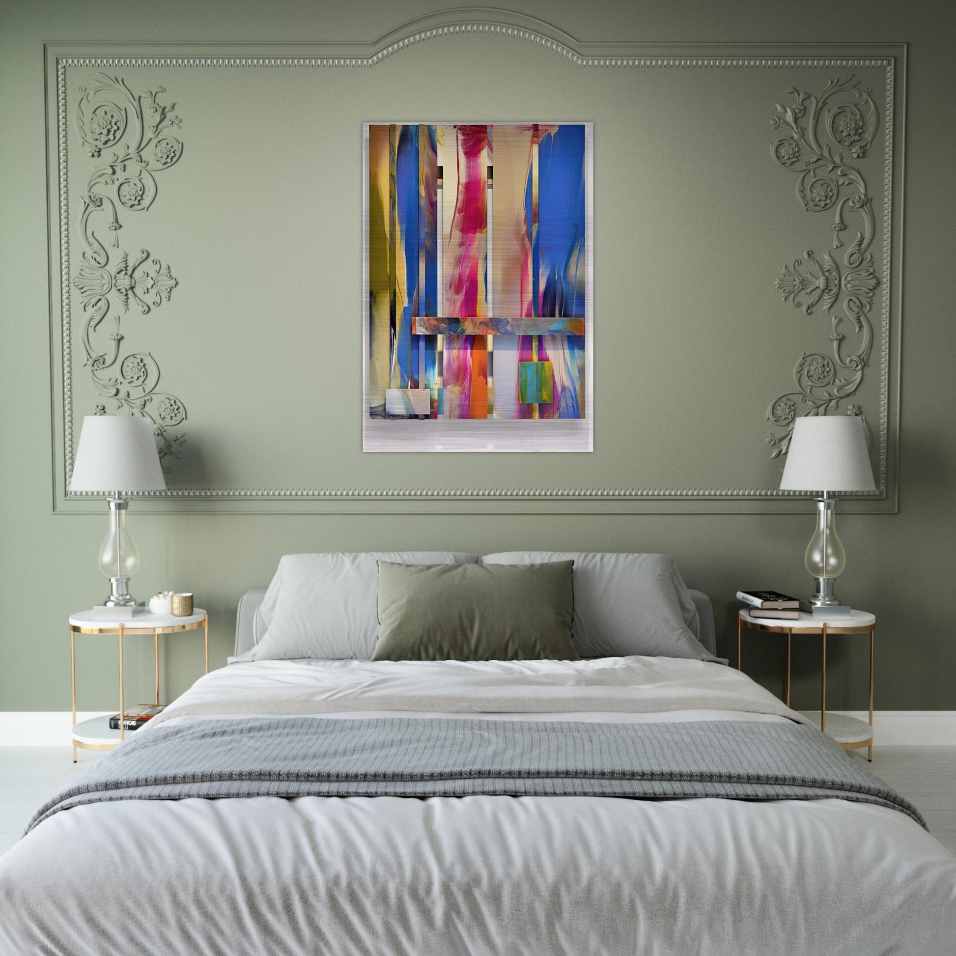 Wide - Sam Gilliam Brushed Aluminum Print - 70x100 cm / 28x40 inches | Sam Gilliam Aluminum Print | Sam Gilliam Prints