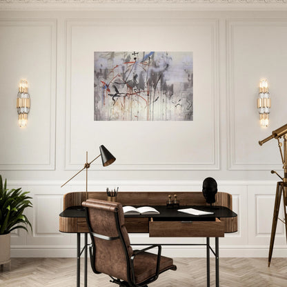 HOMAGE TO MEIRRONIER - Salvador Dali Brushed Aluminum Print - 70x100 cm / 28x40 inches | Salvador Dali Aluminum Print | Salvador Dali Prints