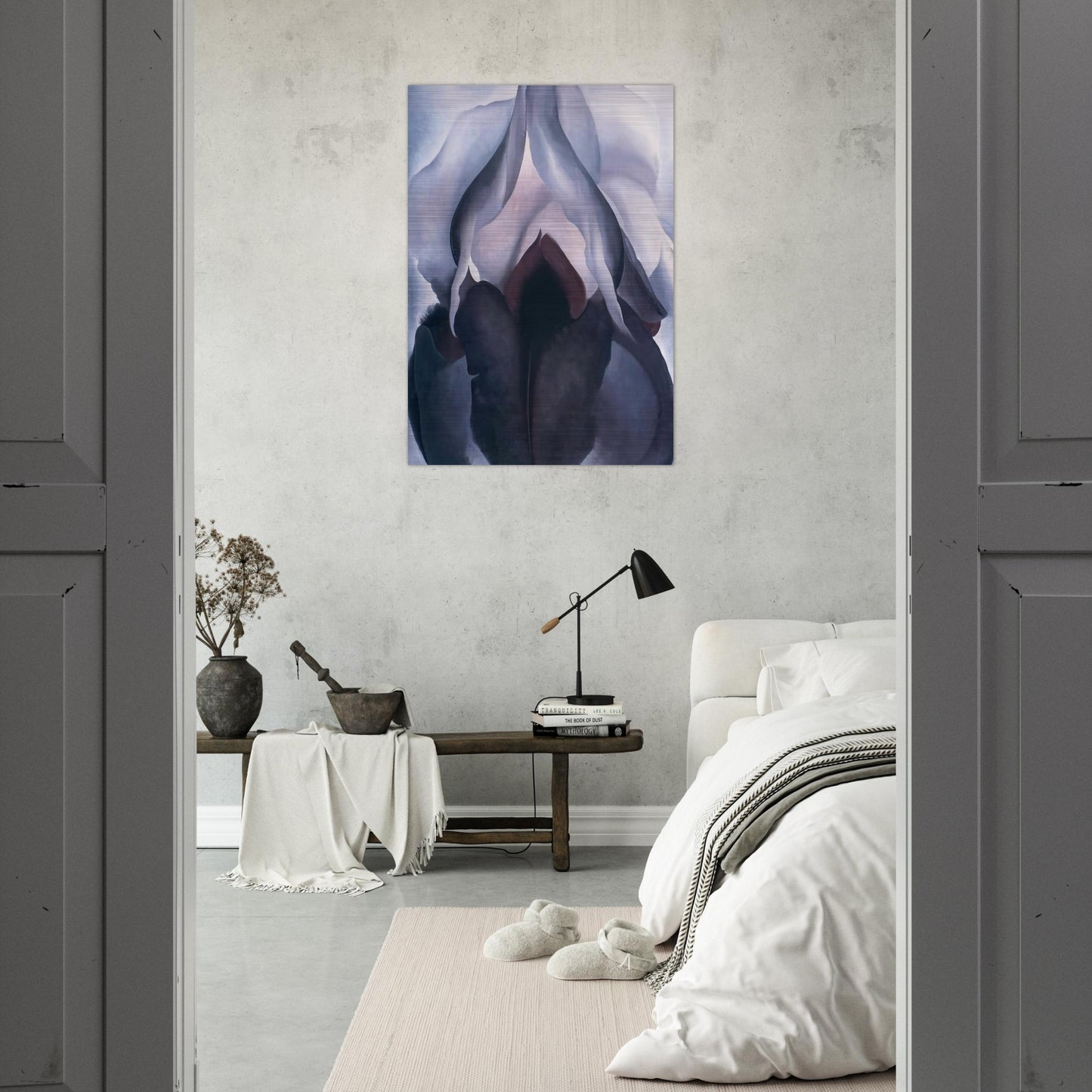 Black Iris III - Georgia O'Keeffe Brushed Aluminum Print - 70x100 cm / 28x40 inches | Georgia O'Keeffe Aluminum Print | Georgia O'Keeffe Prints