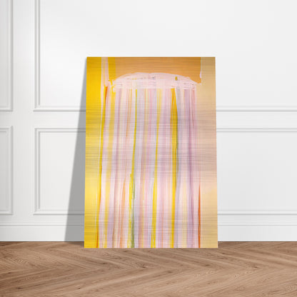 Yellow Prairie - 1972 - Ronnie Landfield Brushed Aluminum Print - 70x100 cm / 28x40 inches | Ronnie Landfield Aluminum Print | Ronnie Landfield Prints