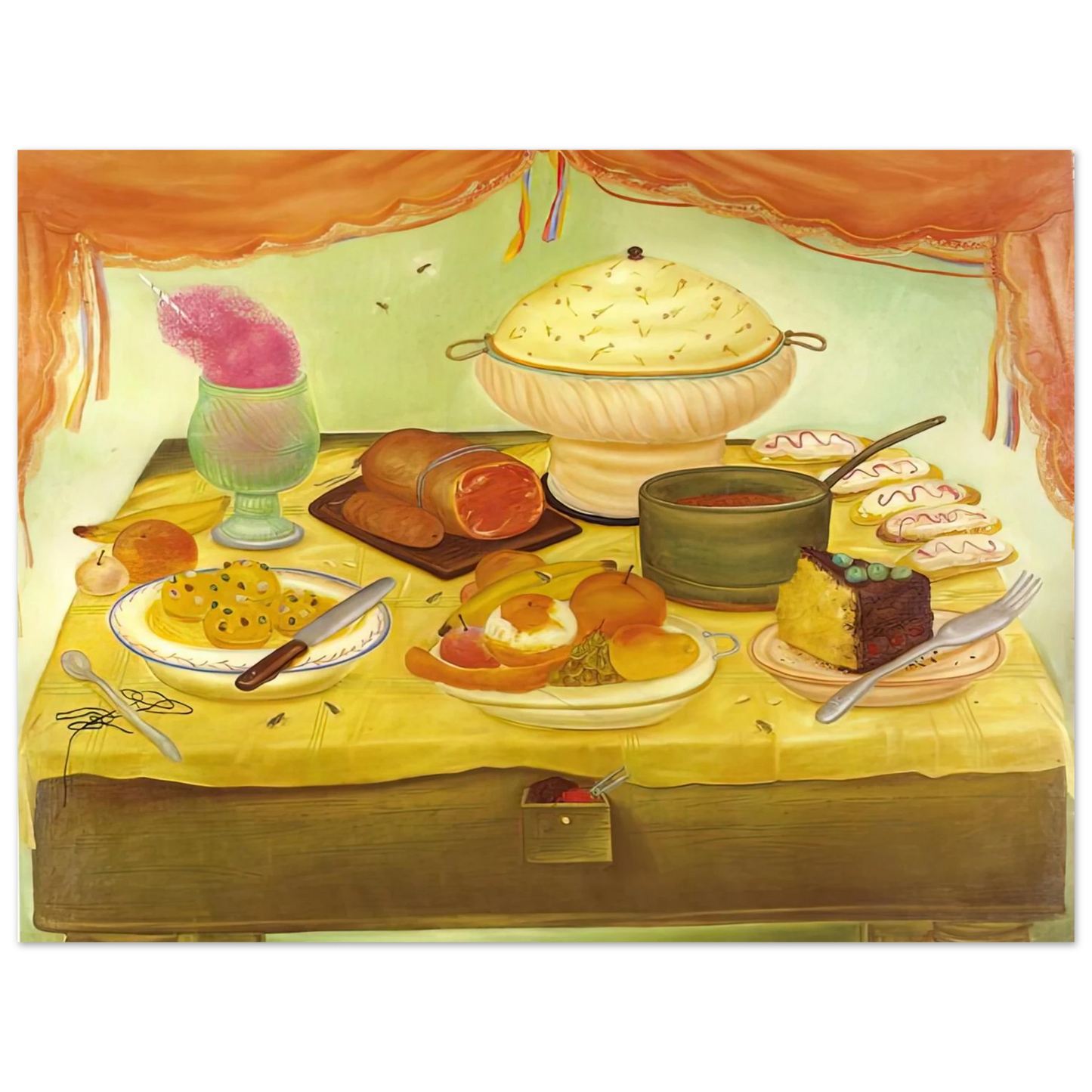 Fernando Botero - STILL LIFE  75x100 cm / 30x40inches Fine Art Poster