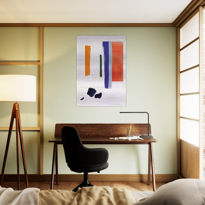 UNTITLED 1978 - Esteban Vicente Brushed Aluminum Print - 70x100 cm / 28x40 inches | Esteban Vicente Aluminum Print | Esteban Vicente Prints