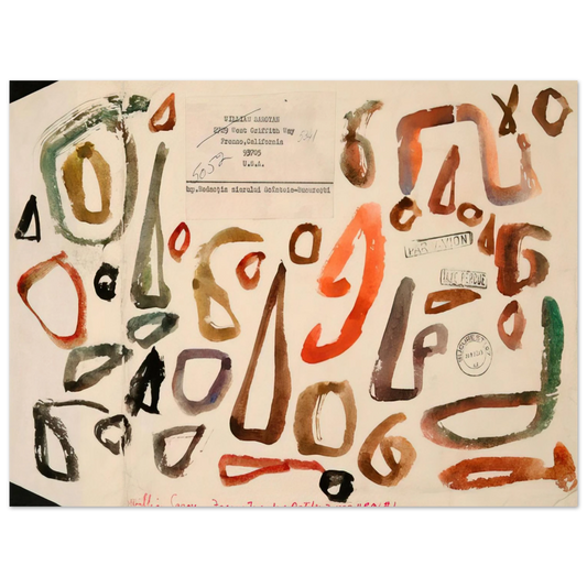 William Saroyan - Fresno Tuesday October 3, 1972 11 PM #1 - 1972  75x100 cm / 30x40inches Fine Art Poster