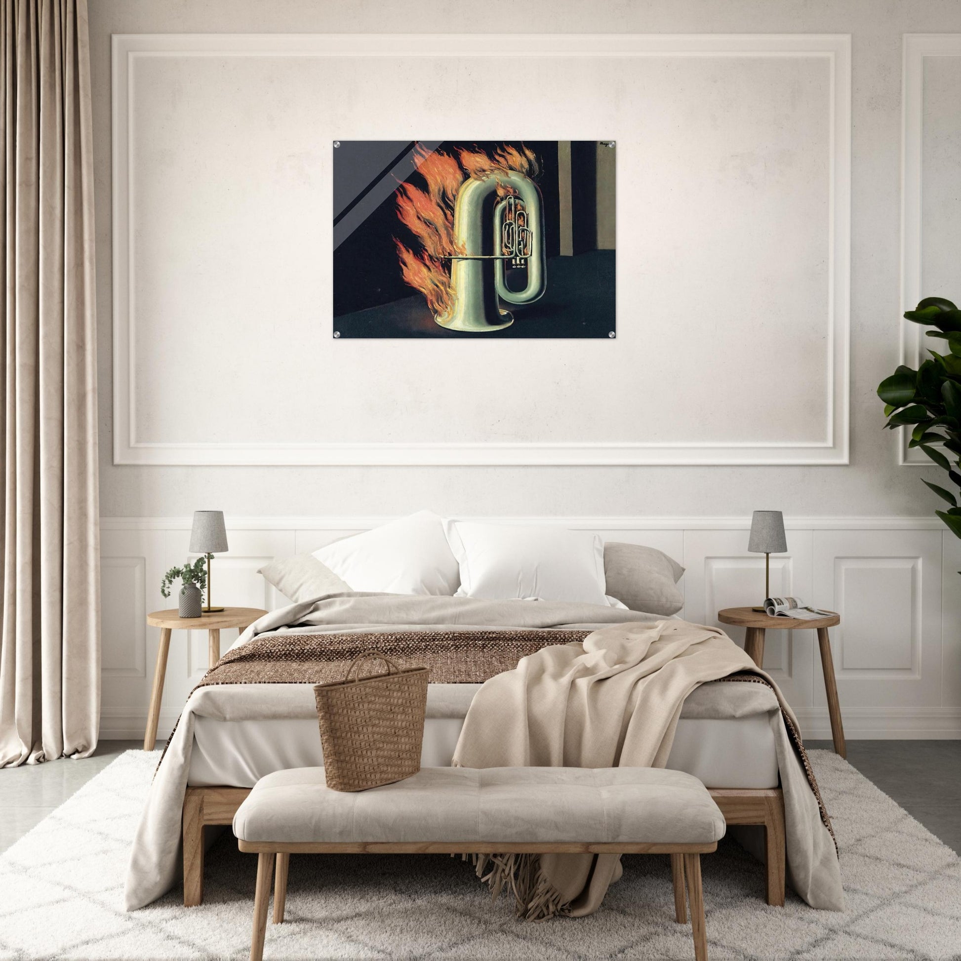 THE DISCOVERY OF FIRE 1935 - Rene Magritte Acrylic Print - 70x100 cm / 28x40″ inches | Rene Magritte Wall Art | Rene Magritte Prints