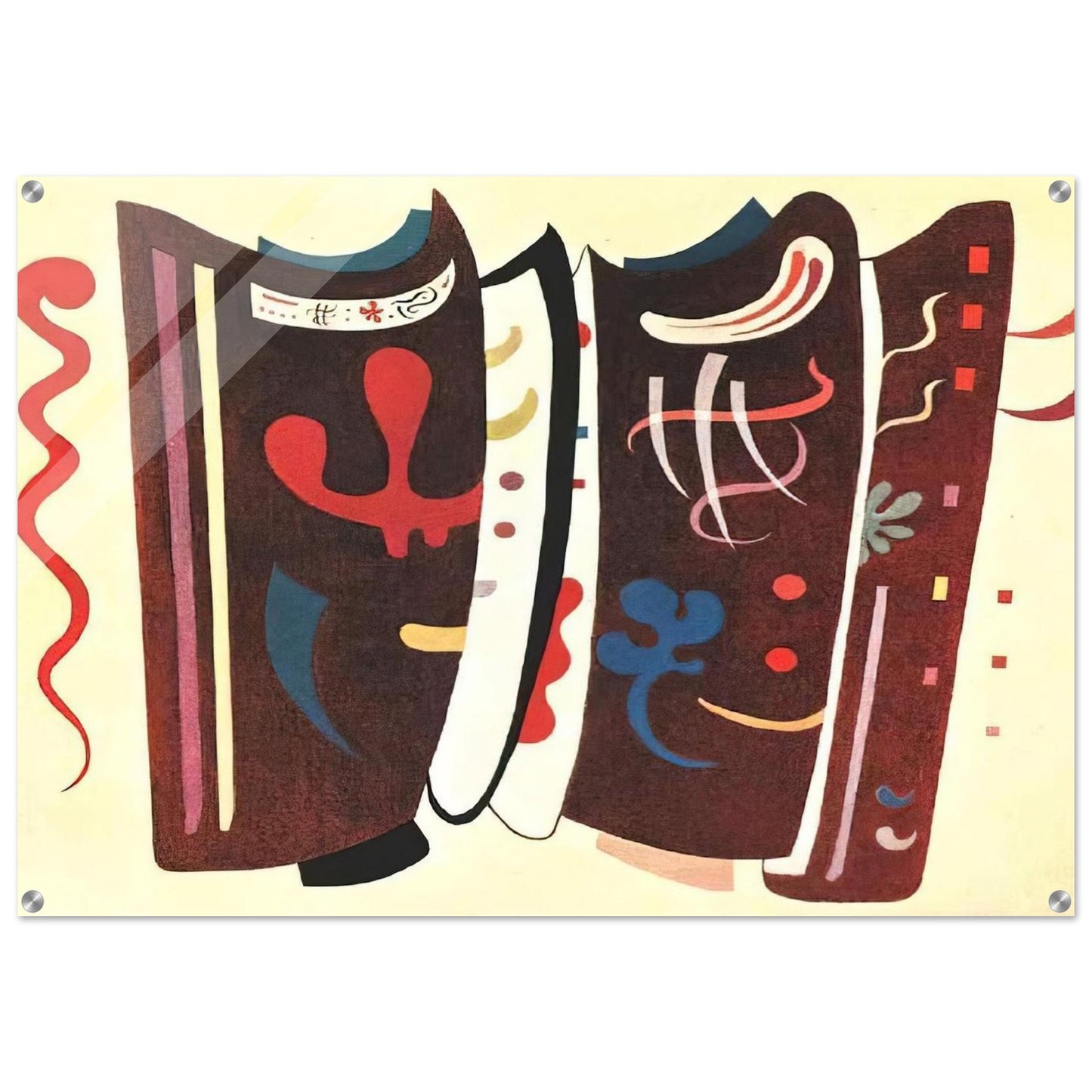 BROWN WITH SUPPLEMENT 1935 - Wassily Kandinsky Acrylic Print - 70x100 cm / 28x40″ inches