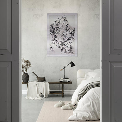 TREE AT TRETIRE II - Frank Auerbach Brushed Aluminum Print - 70x100 cm / 28x40 inches | Frank Auerbach Aluminum Print | Frank Auerbach Prints