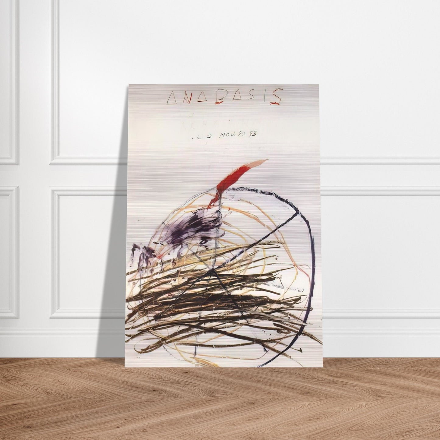 Anabasis  Xenephon  - Cy Twombly Brushed Aluminum Print - 70x100 cm / 28x40 inches | Cy Twombly Aluminum Print | Cy Twombly Prints