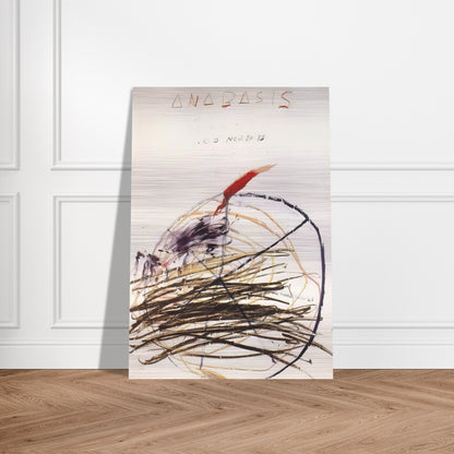 Anabasis  Xenephon  - Cy Twombly Brushed Aluminum Print - 70x100 cm / 28x40 inches | Cy Twombly Aluminum Print | Cy Twombly Prints