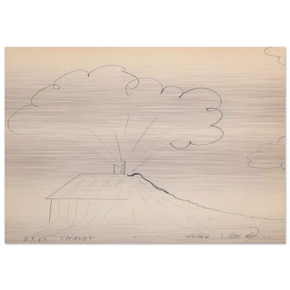 Chateau Vesuv - 1967 - Dieter Roth Brushed Aluminum Print - 70x100 cm / 28x40 inches | Dieter Roth Aluminum Print | Dieter Roth Prints