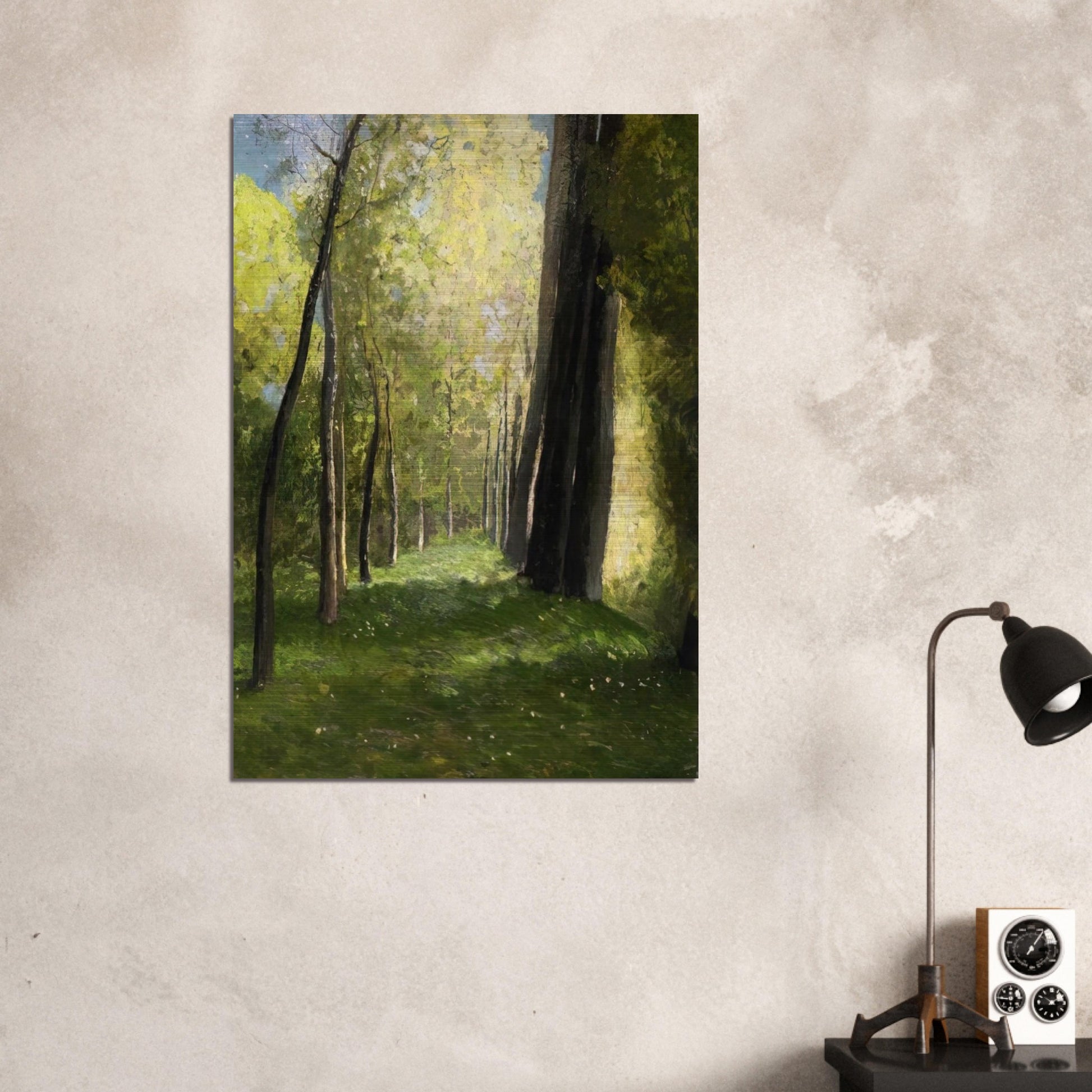 LANE OF TREES - Odilon Redon Brushed Aluminum Print - 70x100 cm / 28x40 inches | Odilon Redon Aluminum Print | Odilon Redon Prints