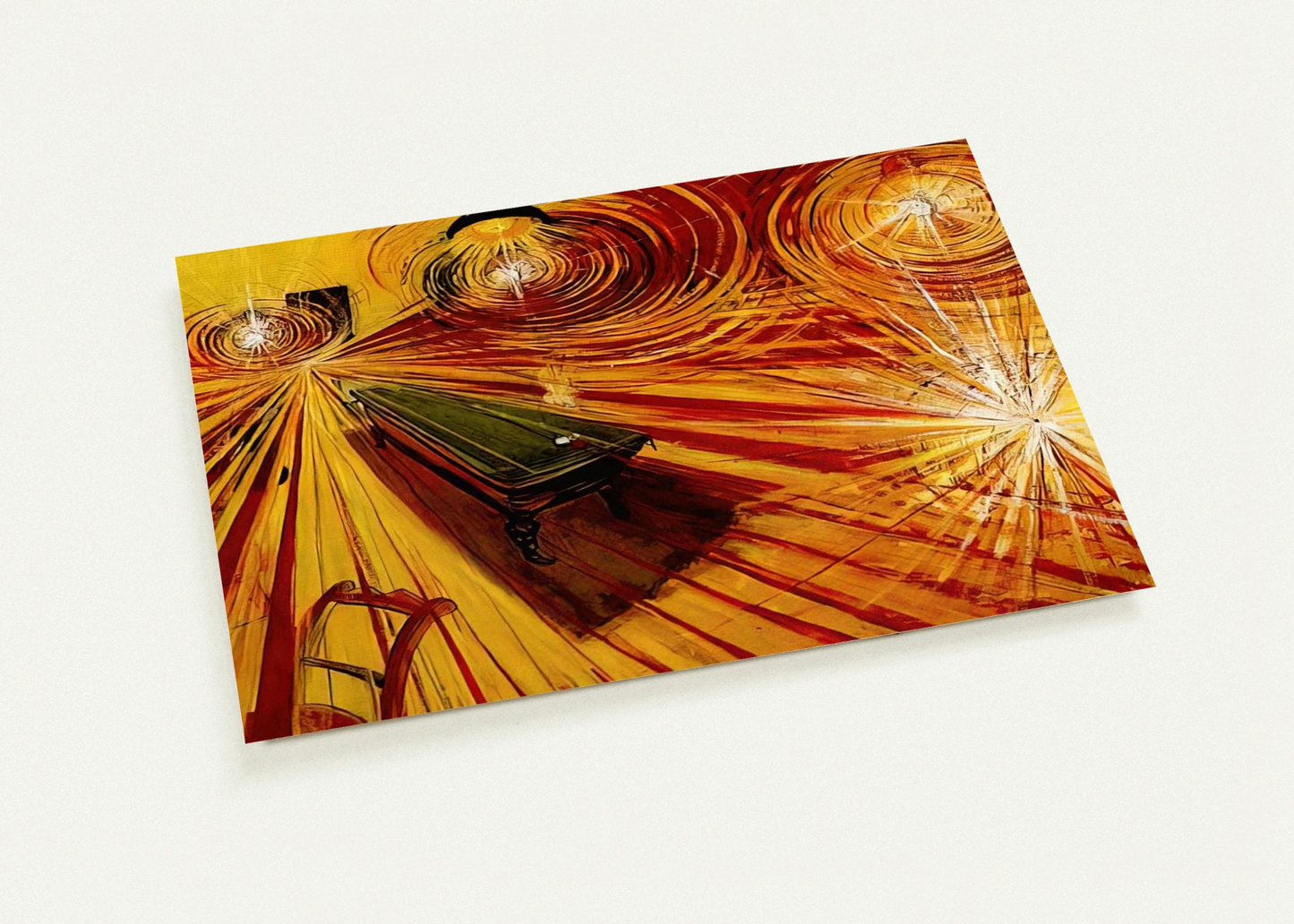 Night Cafe - 1972 By Brett Whiteley Pack of 10 Post Cards | Brett Whiteley Post Cards | A6 (10.5 x 14.8 cm) - 4.1 x 5.8 inches