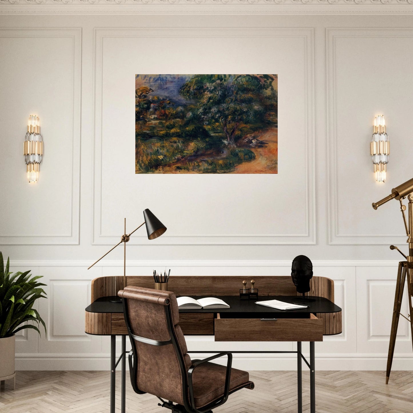 The Beal - Pierre-Auguste Renoir Brushed Aluminum Print - 70x100 cm / 28x40 inches | Pierre-Auguste Renoir Aluminum Print | Pierre-Auguste Renoir Prints