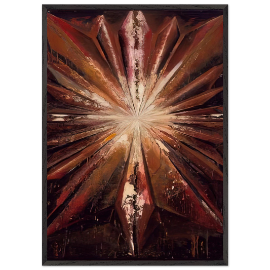 Jay DeFeoBIGThe Jewel - Jay DeFeo 70x100 cm / 28x40 inches Framed Art Print – Black Wooden Frame