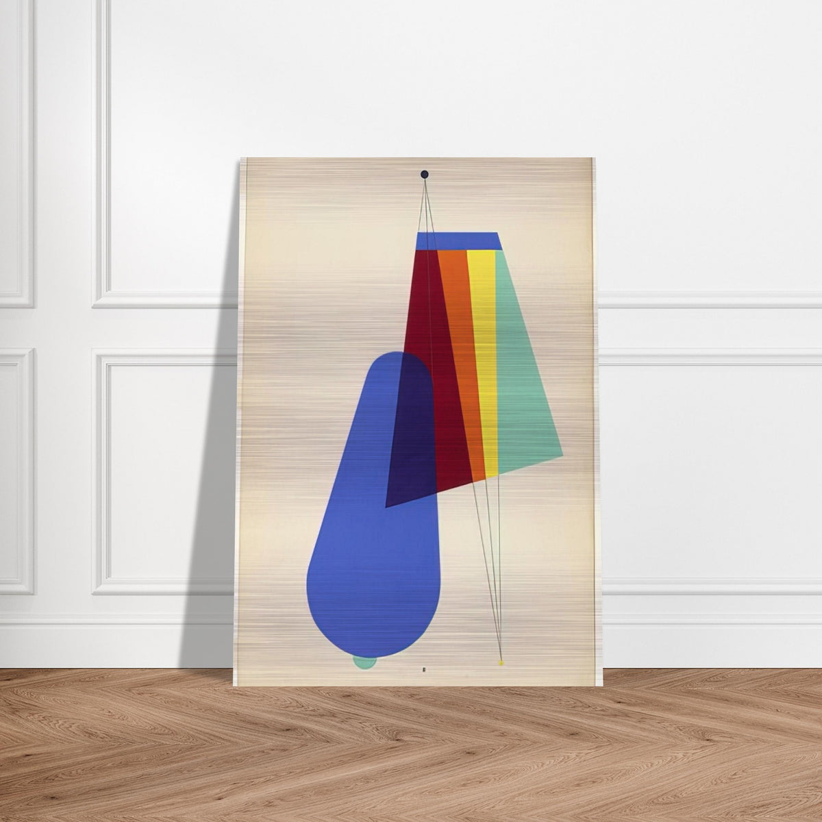 LONG DISTANCE FROM THE PORTFOLIO REVOLVING DOORS 1926 - Man Ray Brushed Aluminum Print - 70x100 cm / 28x40 inches | Man Ray Aluminum Print | Man Ray Prints