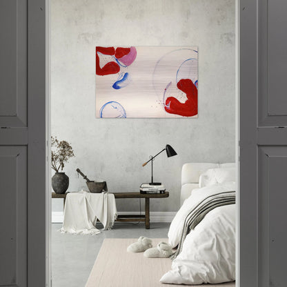 Untitled  SF 61-012  - Sam Francis Brushed Aluminum Print - 70x100 cm / 28x40 inches | Sam Francis Aluminum Print | Sam Francis Prints