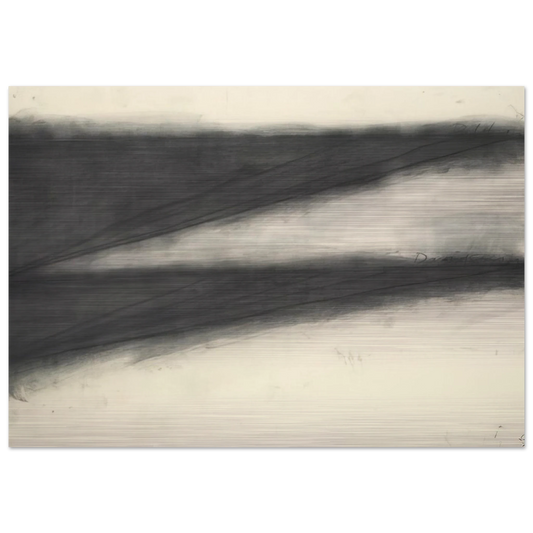 UNTITLED 1972 - Richard Serra Brushed Aluminum Print - 70x100 cm / 28x40 inches | Richard Serra Aluminum Print | Richard Serra Prints