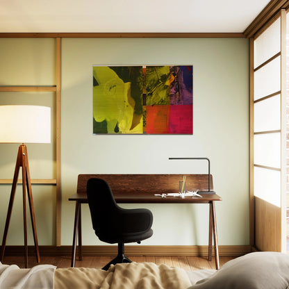 Sea Color - Sam Gilliam Brushed Aluminum Print - 70x100 cm / 28x40 inches | Sam Gilliam Aluminum Print | Sam Gilliam Prints