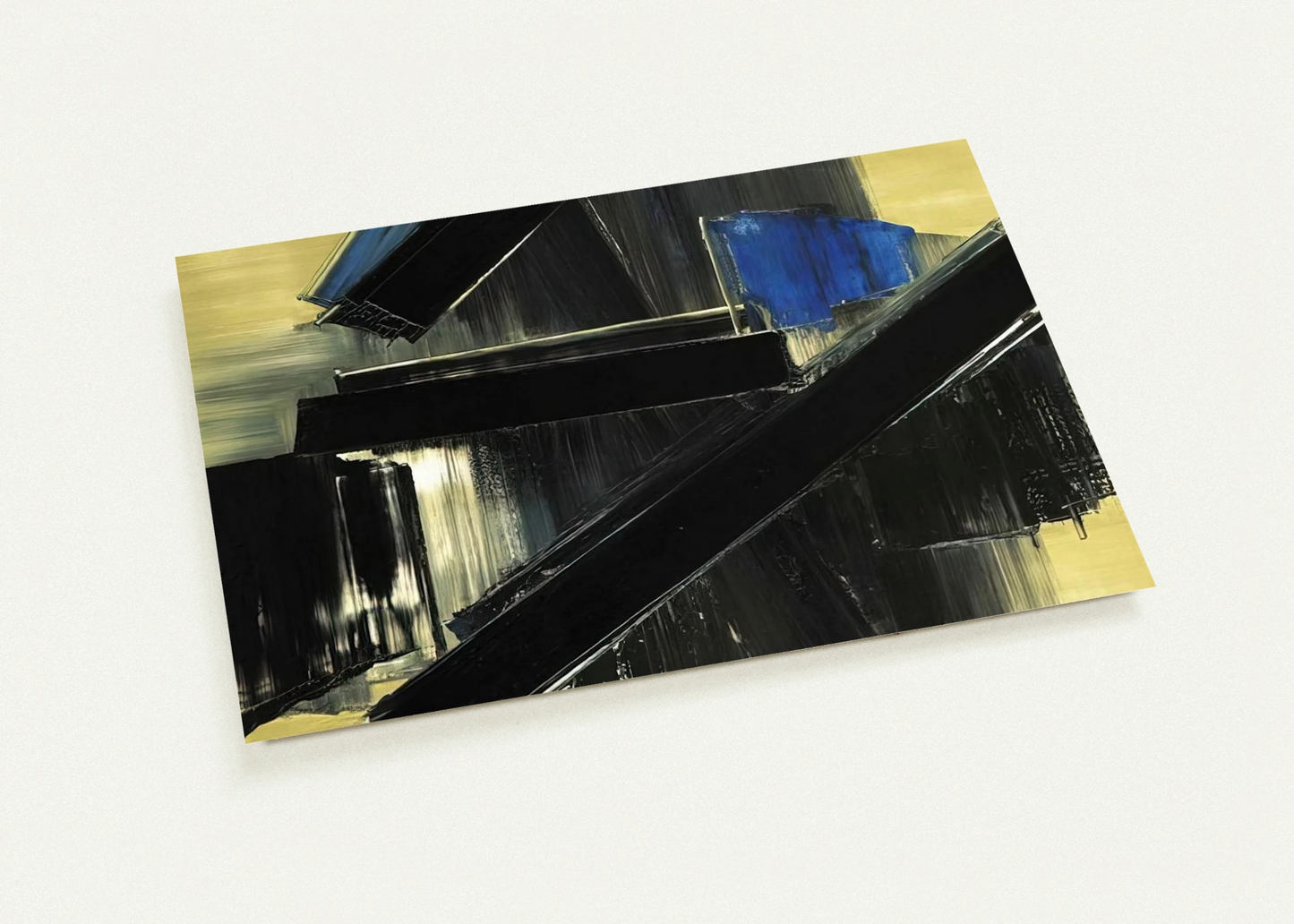 Peinture 21 Juillet 1958 - 1958 By Pierre Soulages Pack of 10 Post Cards | Pierre Soulages Post Cards | A6 (10.5 x 14.8 cm) - 4.1 x 5.8 inches
