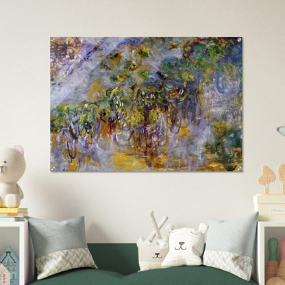 Wisteria right half - claude monet Acrylic Print - 70x100 cm / 28x40″ inches